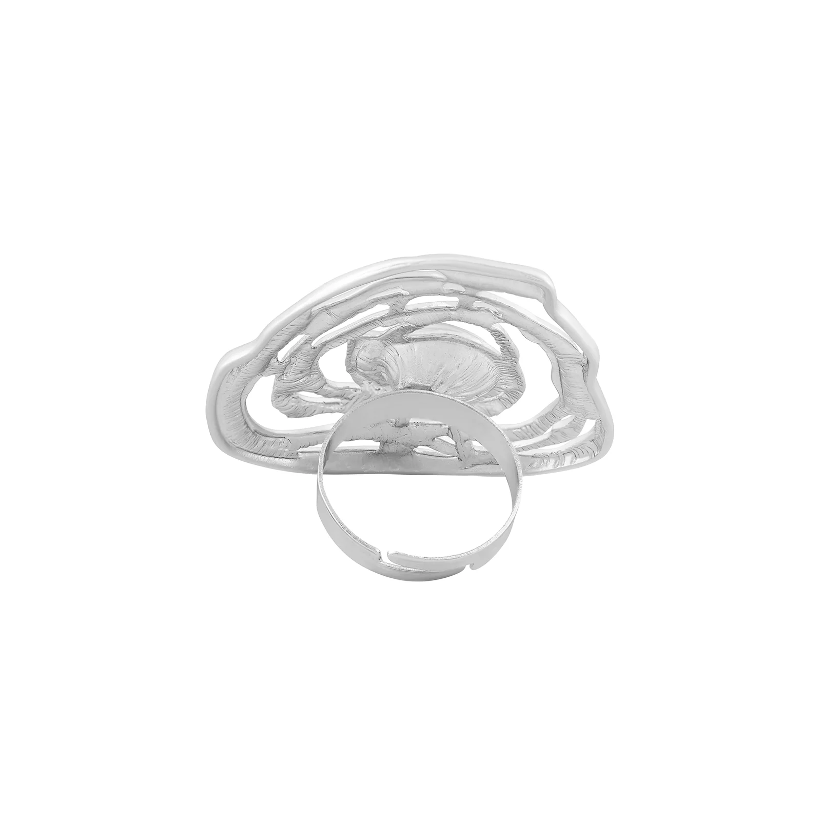 Zayrose Silver Molten Pearl Ring - Image 5