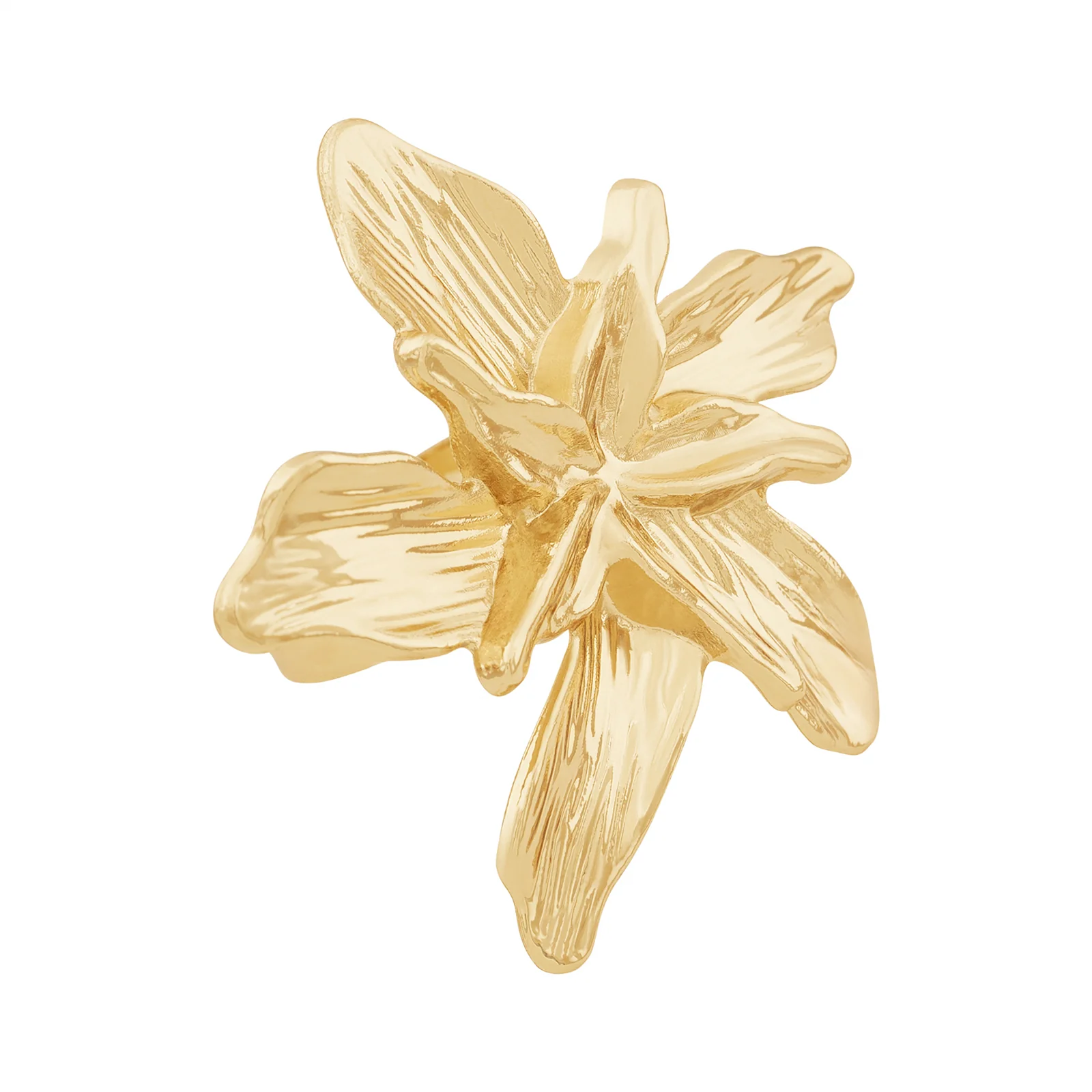 Zella Floral Gold Ring - Image 4