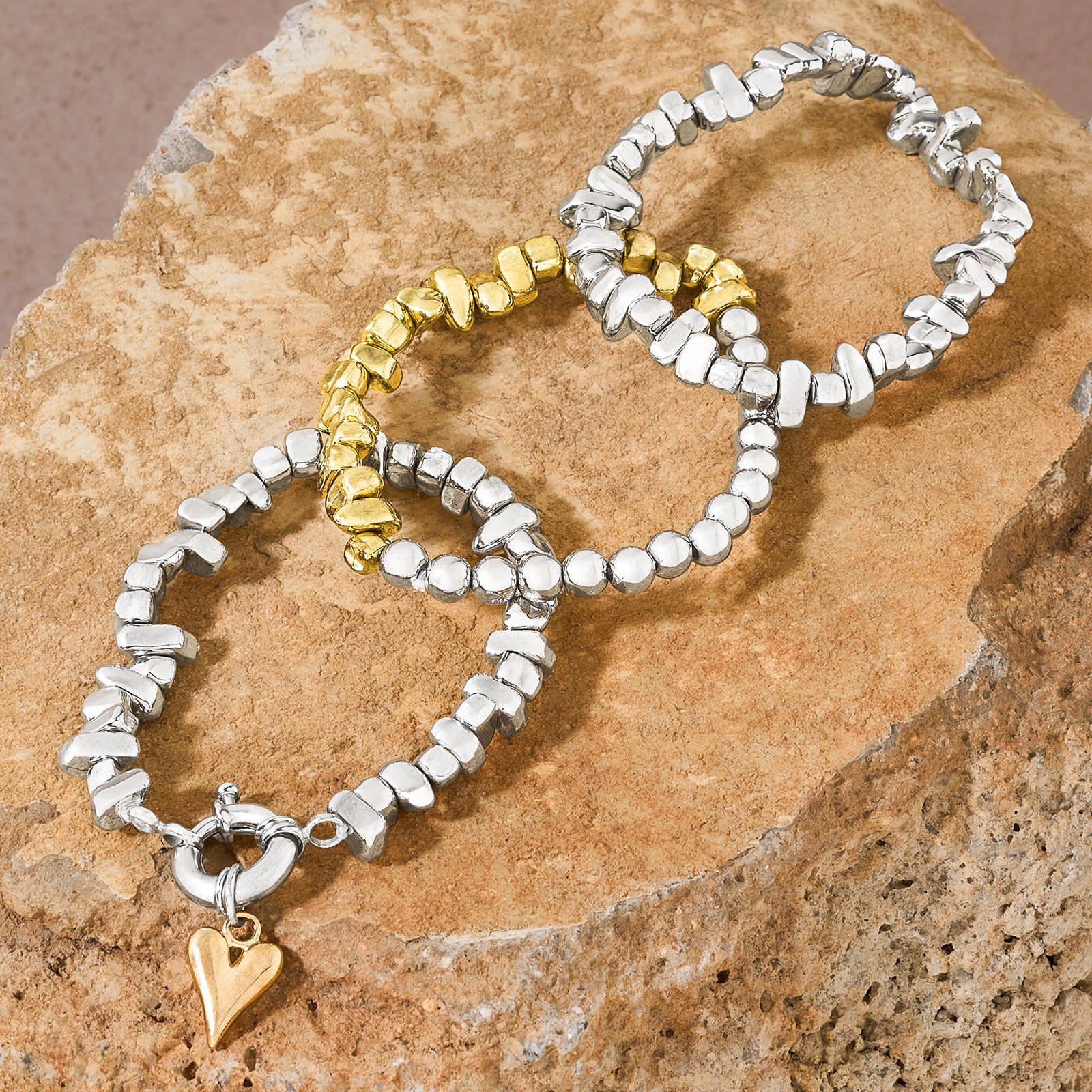 Zenthira Silver & Gold Mixed Metal Bracelet - Image 2