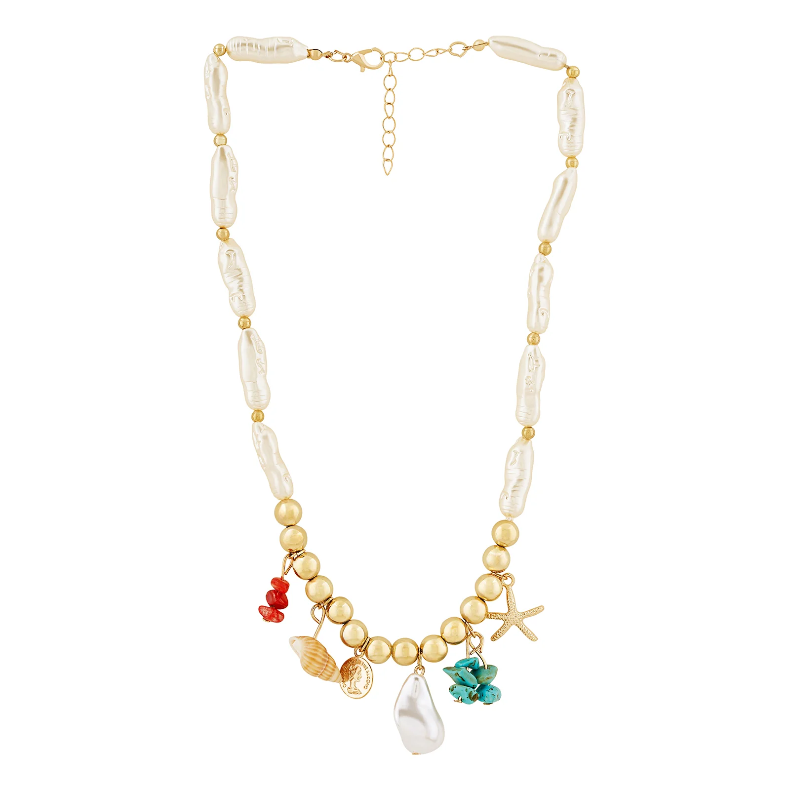 Zohra Multicoloured Seashells Necklace - Image 3